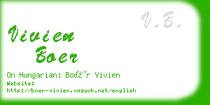 vivien boer business card